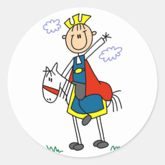 Sticker Rond Le Prince Charming sur les T-shirts et cadeaux de