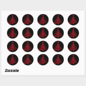 Sticker Rond Le Prince rouge moderne (Feuille)