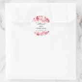 Sticker Rond Le printemps fleurit la communion florale (Sac)