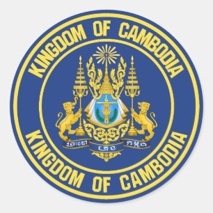 Sticker Rond Le problème du cycle cambodgien