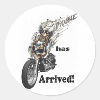 Sticker Rond Le problème est arrivé