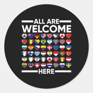 Sticker Rond Le Professeur ESL Vous Accueille Ici Pour Worlds V