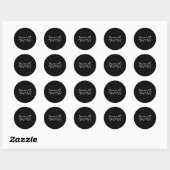 Sticker Rond Le Progrès N'Est Pas Linéaire Vide Enseignant Feu (Feuille)