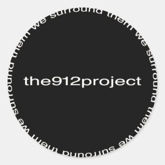 Sticker Rond le projet 912 (Devant)