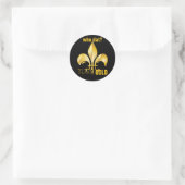 Sticker Rond Le Pure Or Fleur de Lis (Sac)