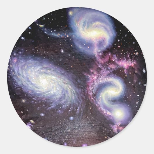 Sticker Rond Le quintette de Stephen (Devant)