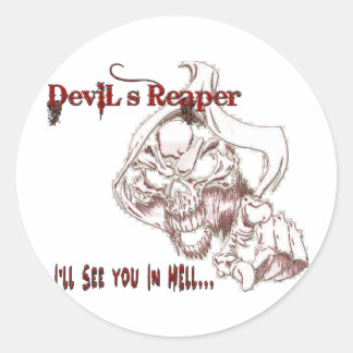 Sticker Rond Le rabin du diable