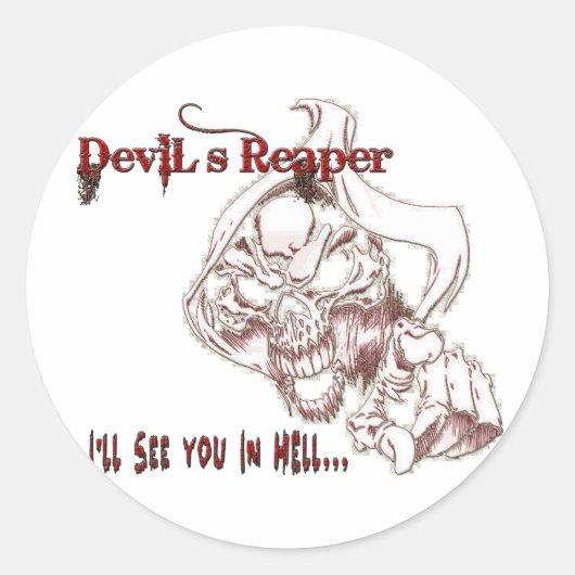 Sticker Rond Le rabin du diable (Devant)