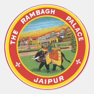 Sticker Rond Le Rambagh Palace Jaipur