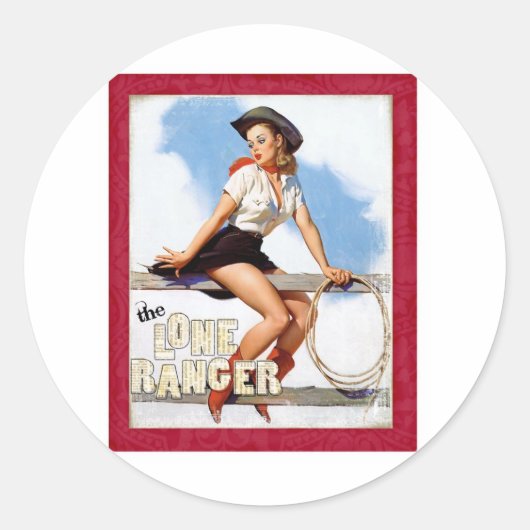 Sticker Rond Le Ranger Solitaire (Devant)