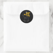 Sticker Rond Le Rat King T (Sac)