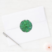Sticker Rond Le regard de l'homme vert (Enveloppe)