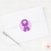 STICKER ROND LE RIBBON D'ALZHEIMER (Enveloppe)