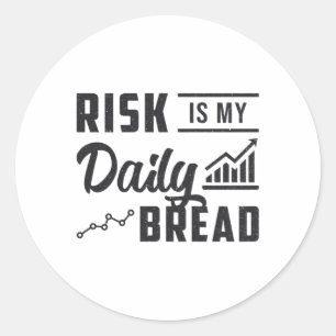 Sticker Rond Le Risque Du Marché stock Est Mon Nouvel Échange D