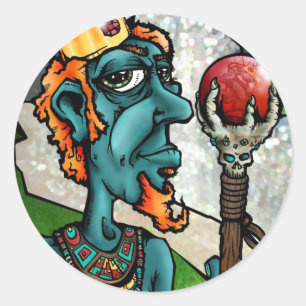 Sticker Rond Le Roi Sceptre_JGAD de morcellement