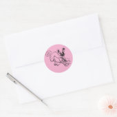 Sticker Rond le rose (Enveloppe)
