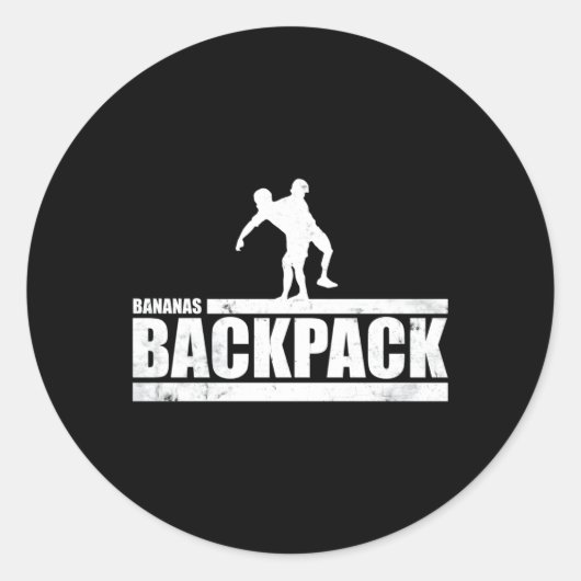 Sticker Rond Le sac à dos Ct Challenge Bananas (Devant)