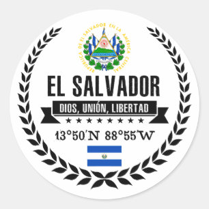 Sticker Rond Le Salvador