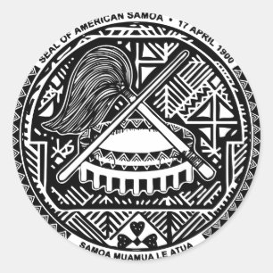 STICKER ROND LE SAMOA