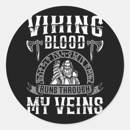 Sticker Rond Le Sang Vive Traverse Mon Veine L'Indépendance De (Devant)