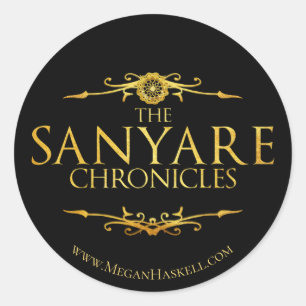 Sticker Rond Le Sanyare fait la chronique de l'autocollant