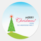 Sticker Rond Le Sapin (Devant)