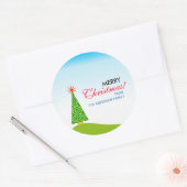 Sticker Rond Le Sapin (Enveloppe)