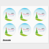 Sticker Rond Le Sapin (Feuille)