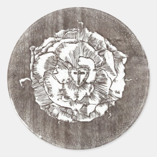 Sticker Rond Le sceau de Luther (Devant)