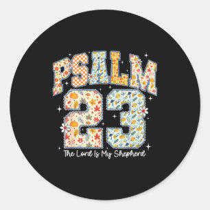 Sticker Rond Le Seigneur Est Mon Berger Psaume 23 Verset Bibliq