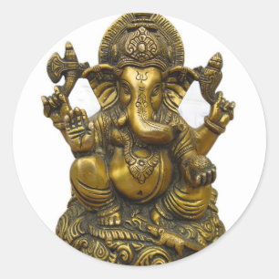 STICKER ROND LE SEIGNEUR GANESH HINDU DIEU
