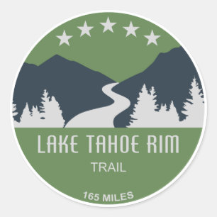 Sticker Rond Le sentier du lac Tahoe