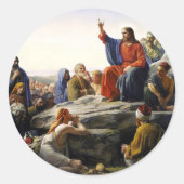 Sticker Rond Le Sermon sur le Mont (Devant)