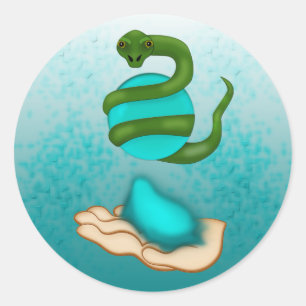 Sticker Rond Le serpent