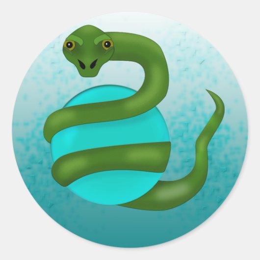 Sticker Rond Le serpent (Devant)