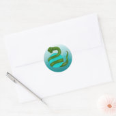 Sticker Rond Le serpent (Enveloppe)