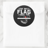 Sticker Rond Le Seul Drapeau Pour Lequel Je Me Serre (Sac)