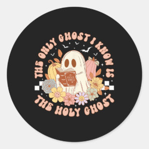 Sticker Rond Le Seul Fantôme Que Je Connais Est Le Saint-Esprit