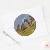 Sticker Rond Le signal de fumée (Enveloppe)