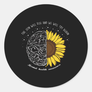Sticker Rond Le Soleil Augmentera Et Nous Essaierons De Nouveau