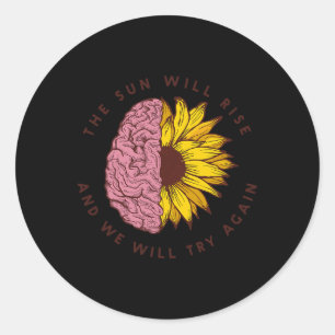 Sticker Rond Le Soleil Augmentera Les Problèmes De Sensibilisat