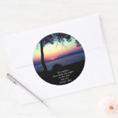 Sticker Rond Le soleil se lève toujours (Enveloppe)