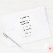 Sticker Rond le sourire est la clé (Enveloppe)