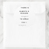 Sticker Rond le sourire est la clé (Sac)