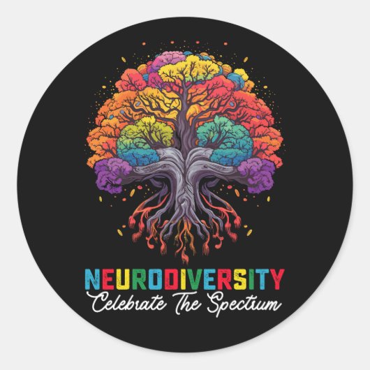 Sticker Rond Le Spectrum Autism (Devant)