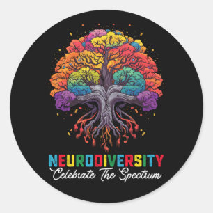 Sticker Rond Le Spectrum Autism