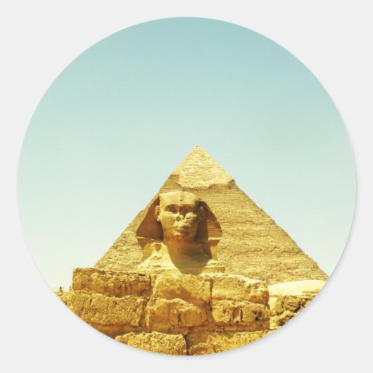 Sticker Rond Le sphinx (Devant)