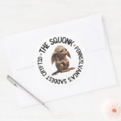 Sticker Rond Le Squonk, le cryptide le plus triste de Pennsylva (Enveloppe)