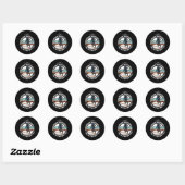 Sticker Rond Le Stuffter Était Plein (Feuille)