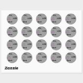 Sticker Rond Le, summers isle, 2ndhand, 2ndhand, 2ndhand, ... (Feuille)